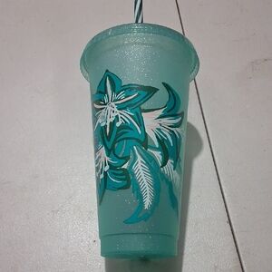 Starbucks Green Sparkle Tumbler